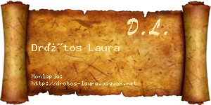 Drótos Laura névjegykártya